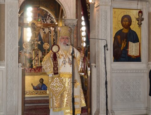Ο Σεβασμιώτατος στον Ιερό Ναό του Αγίου Θεράποντα Θεσσαλονίκης