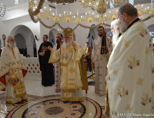 Κυριακή της Σαμαρείτιδος ο Σεβασμιώτατος στον Ιερό Ναό της Αγίας Φωτεινής της Σαμαρείτιδος και του Αγίου Ιωσήφ του Μνήστορος